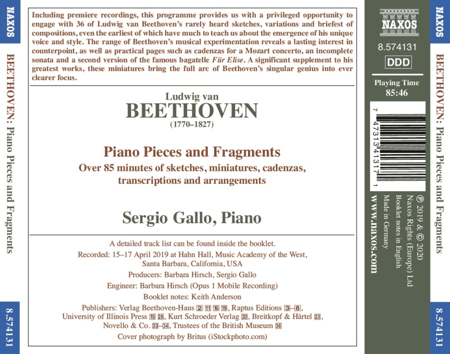Beethoven: Piano Pieces and Fragments - slide-1