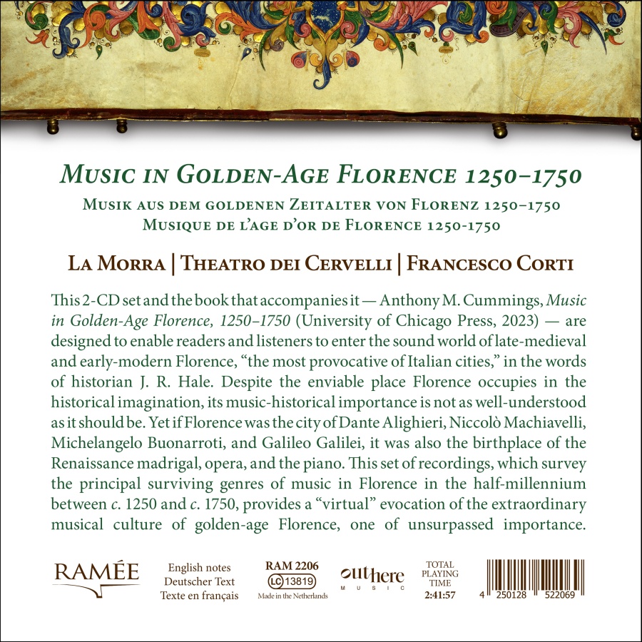 Music in Golden-Age Florence 1250-1750 - slide-1