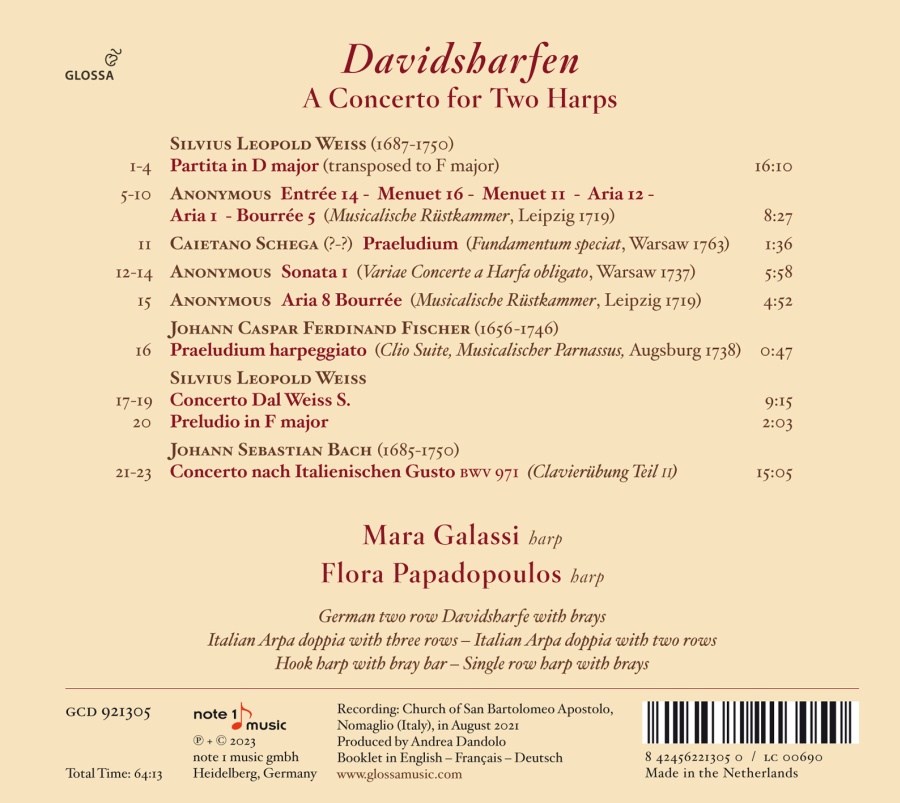 Davidsharfen - A Concerto for Two Harps - slide-1
