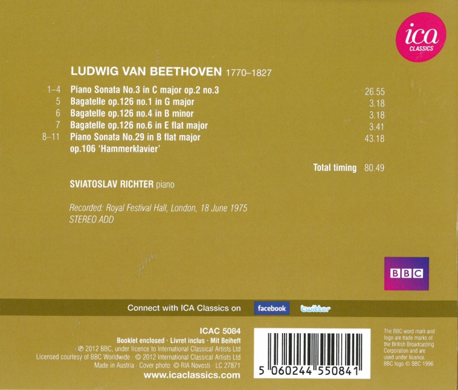 Beethoven: Piano Sonatas Nos. 3 & 29 "Hammerklavier", Bagatelles - slide-1