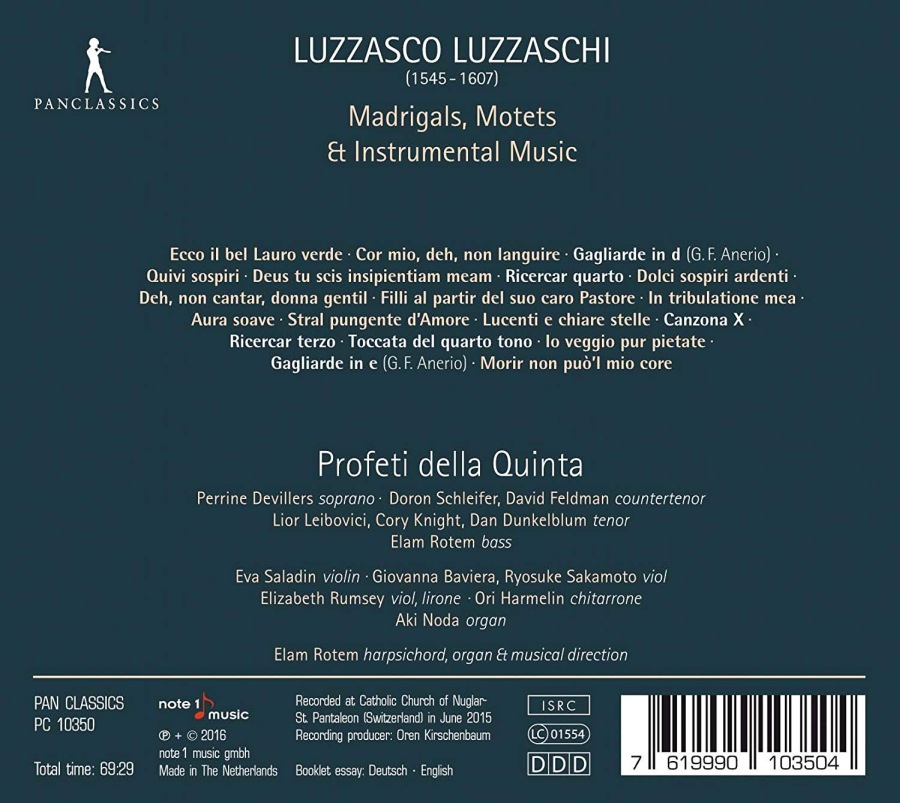 Luzzaschi: Madrigals,  Motets & Instrumental Music - slide-1