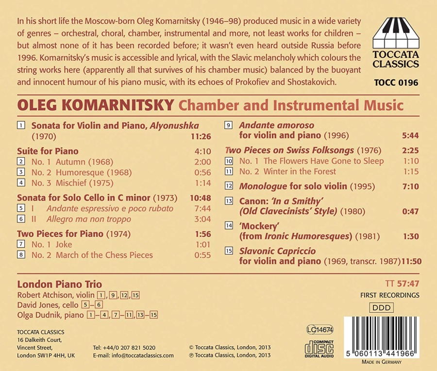 Kormanitsky: Chamber and Instrumental Music - slide-1