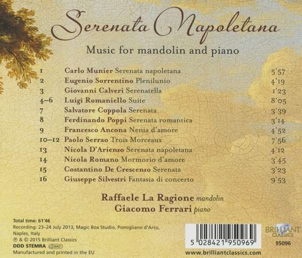 Serenata Napoletana: Music for Mandolin and Piano - slide-1
