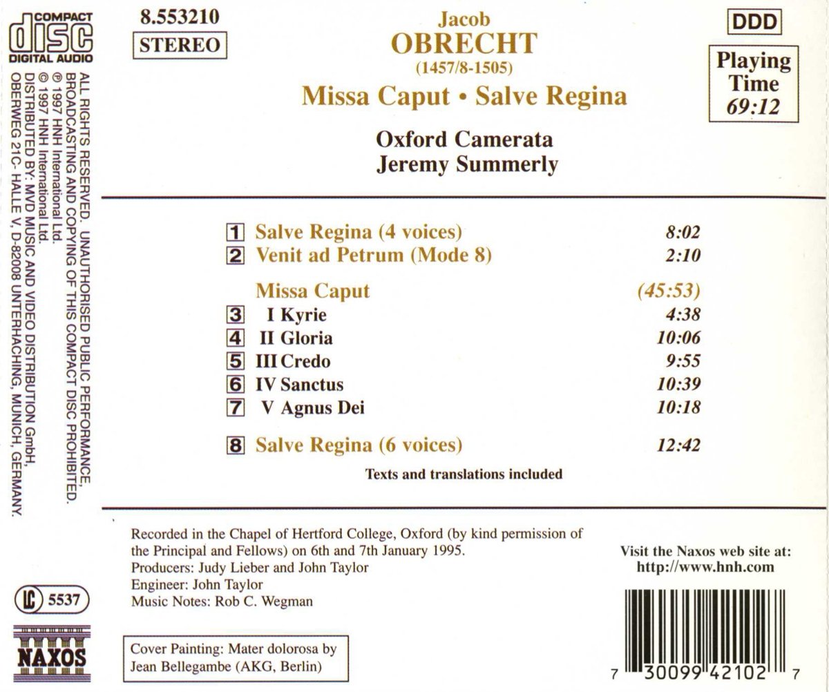 OBRECHT: Missa Caput - slide-1