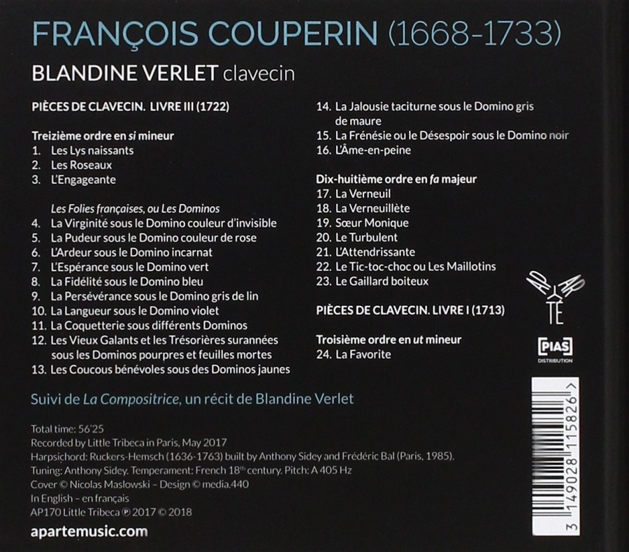 Couperin: Pièces de clavecin, Livre III - slide-1