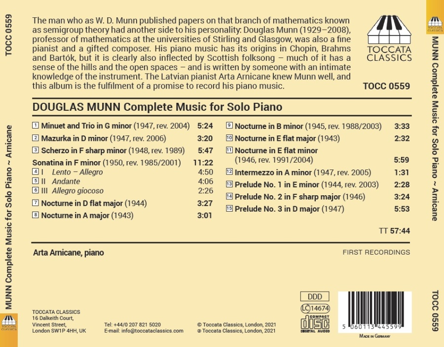 Munn: Complete Music for Solo Piano - slide-1
