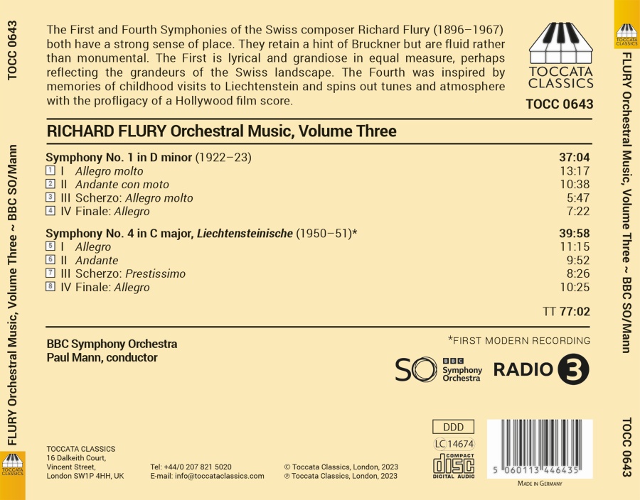 Flury: Orchestral Music Vol. 3 - slide-1