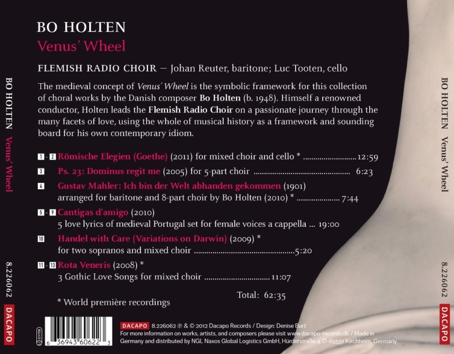 Holten: Venus´ Wheel - muzyka chóralna - slide-1