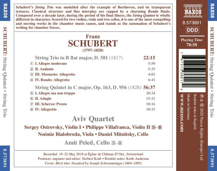 Schubert: String Quintet; String Trio - slide-1