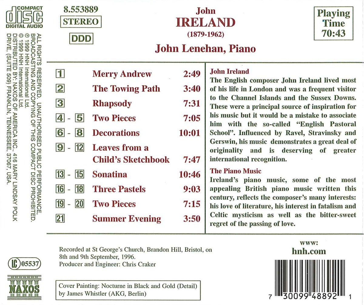 IRELAND: Piano Works vol. 2 - slide-1