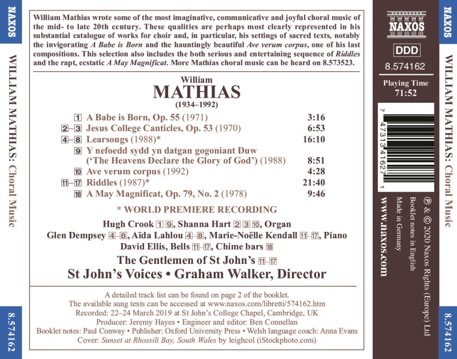 Mathias: Choral Music - slide-1