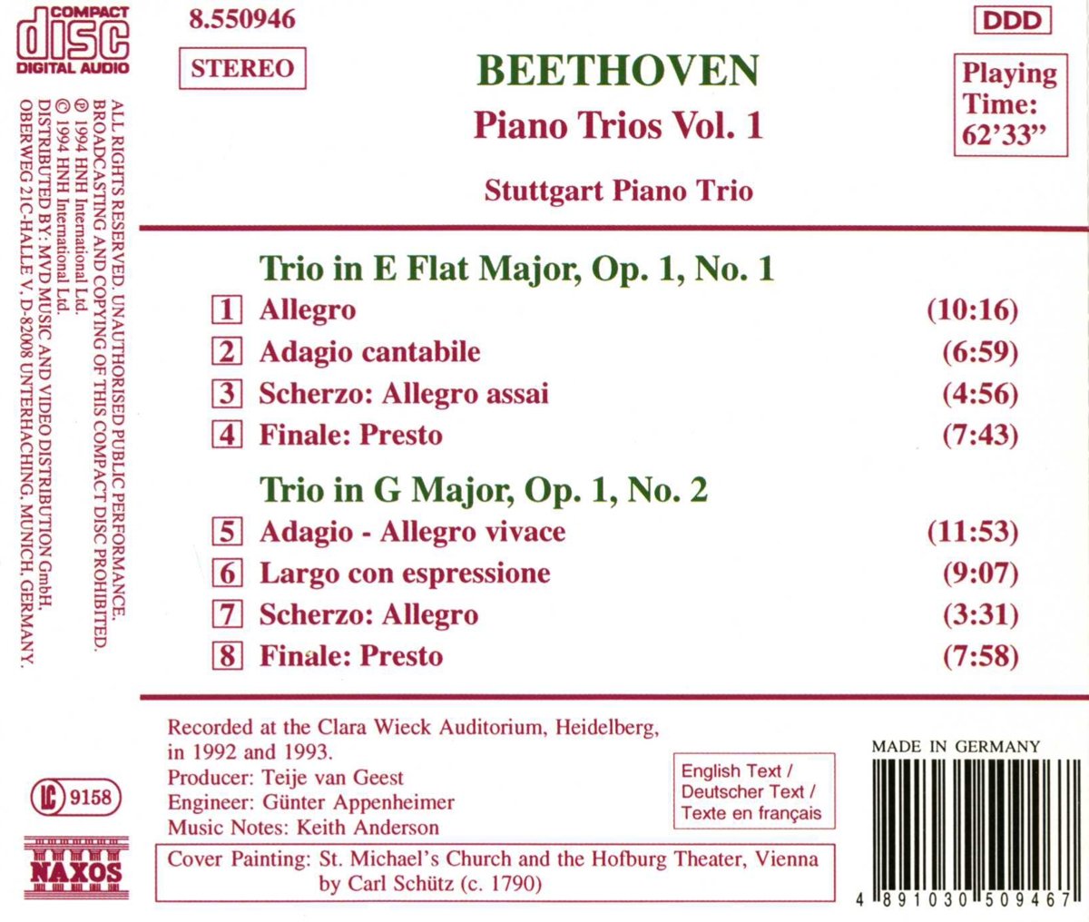 BEETHOVEN: Piano Trios vol. 1 - slide-1