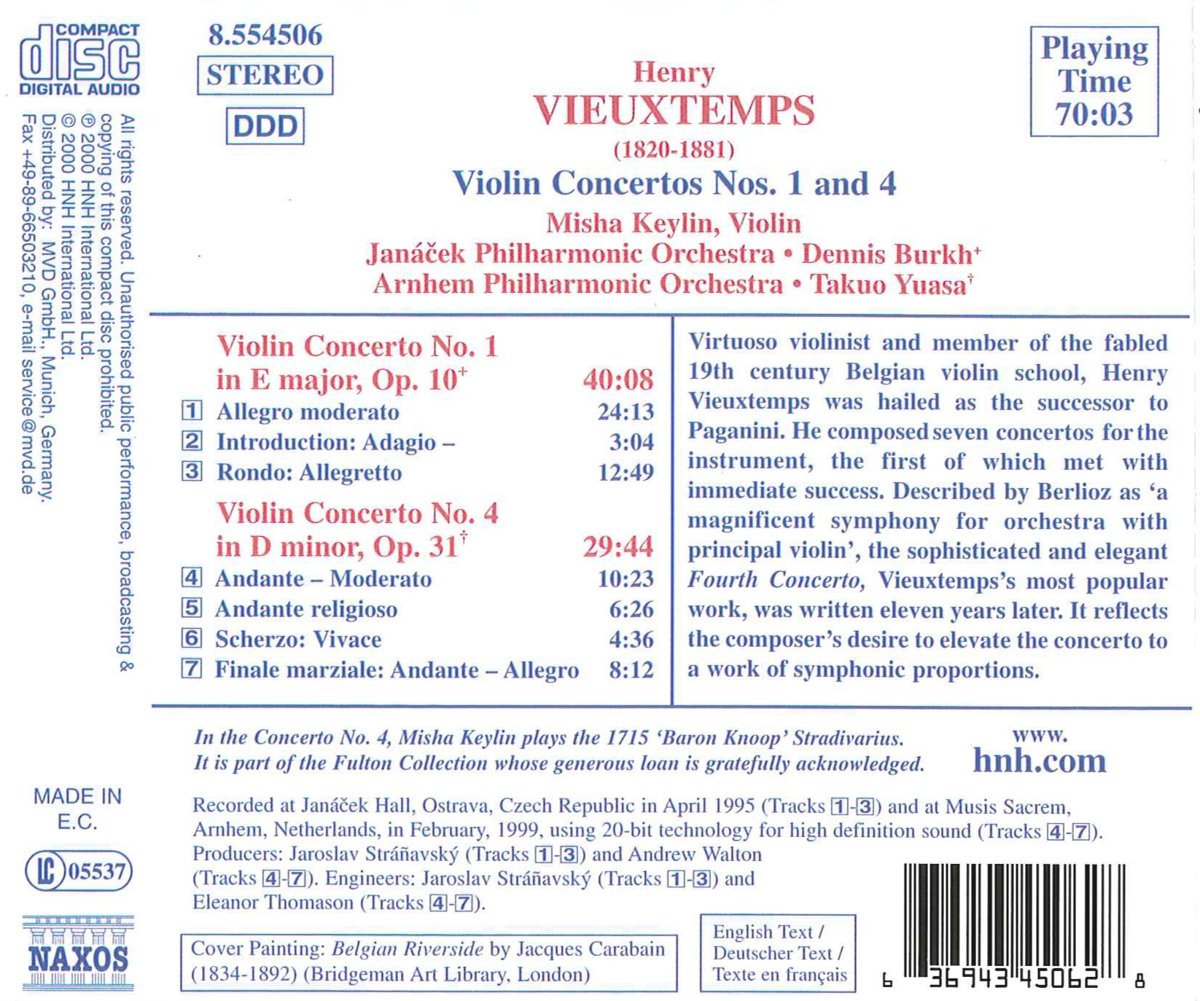 VIEUXTEMPS: Violin Concertos - slide-1