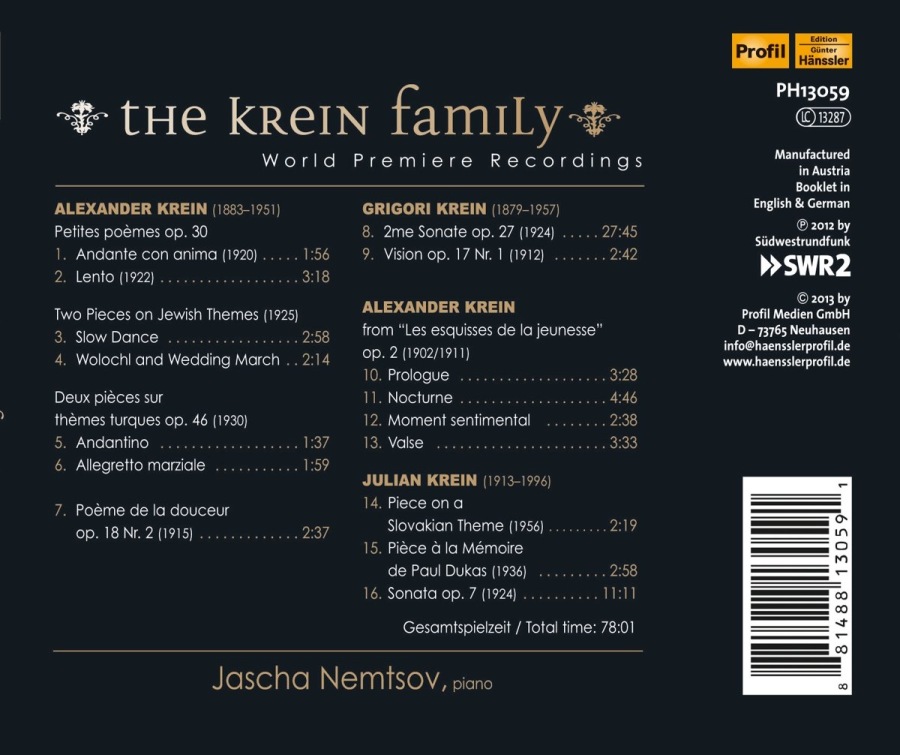 The Krein Family - Alexander Krein, Grigori Krein, Alexander Krein, Julian Krein - slide-1