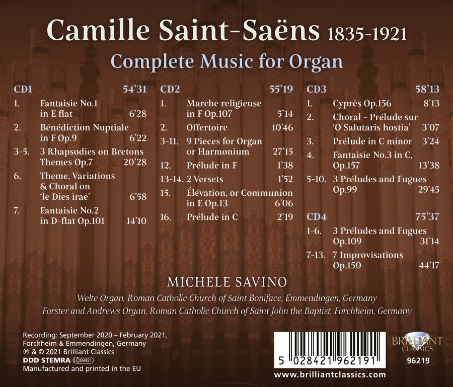Saint-Saëns: Complete Music for Organ - slide-1