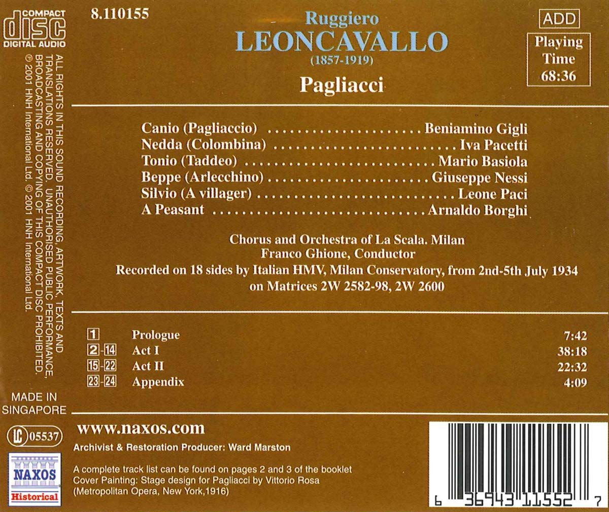 LEONCAVALLO: Pagliacci - slide-1