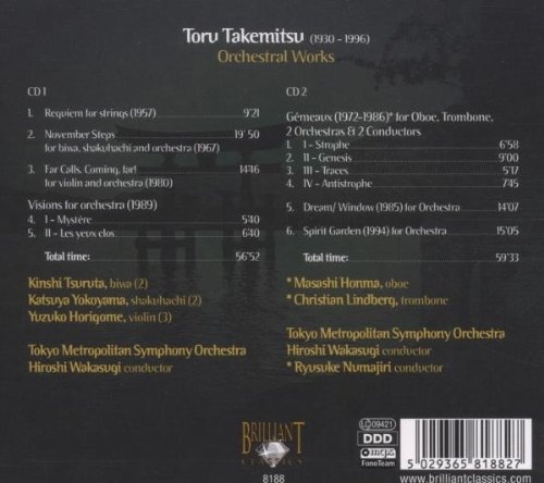 Takemitsu: Spirit Garden, Orchestral Works - slide-1