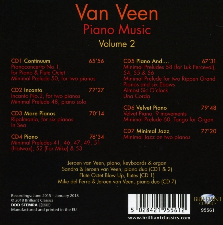 Van Veen: Piano Music Vol. 2 - slide-1