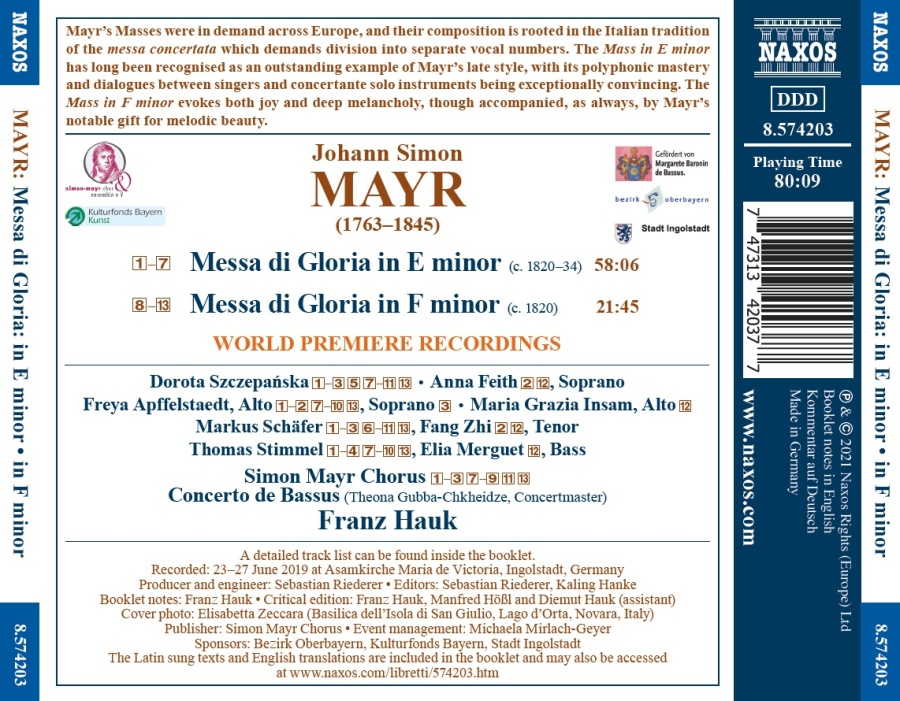 Mayr: Messa di Gloria - slide-1