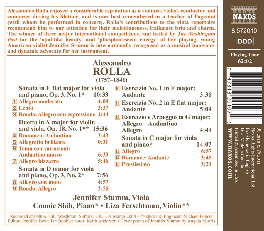 Rolla: Viola Sonatas, Duetto for violin and viola, Esercizi - slide-1