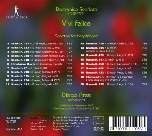 Scarlatti: Vivi felice - Sonatas for harpsichord - slide-1
