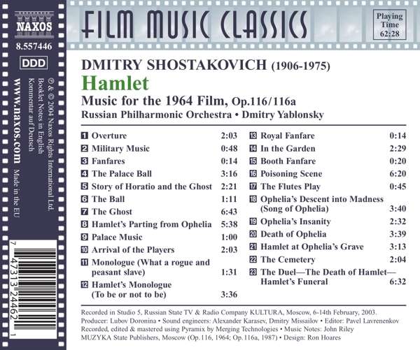 SHOSTAKOVICH: Hamlet - slide-1