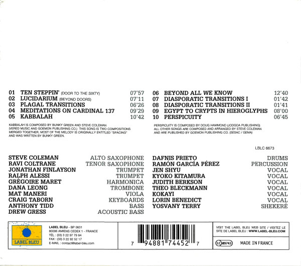 Steve Coleman And Five Elements: Lucidarium - slide-1