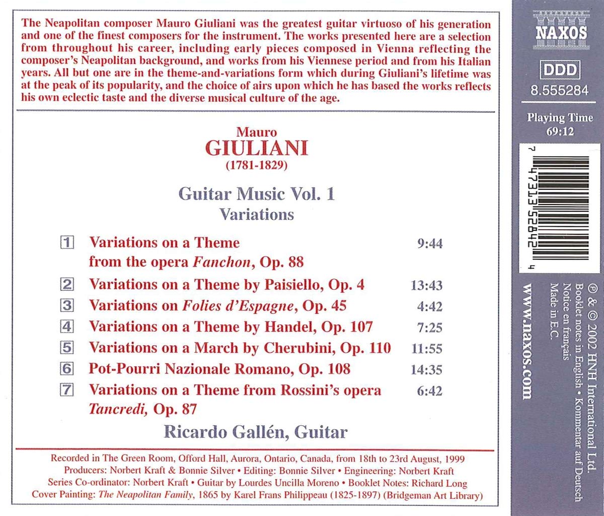 GIULIANI: Guitar Music vol. 1 - slide-1