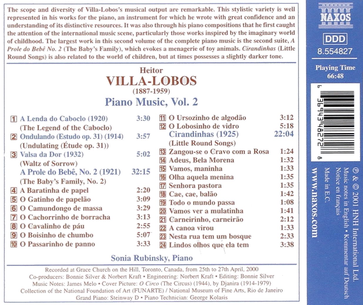VILLA-LOBOS: Piano Music vol. 2 - slide-1