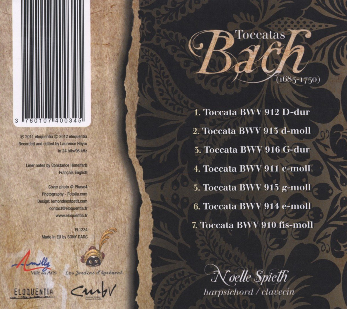 Bach: Toccatas - slide-1