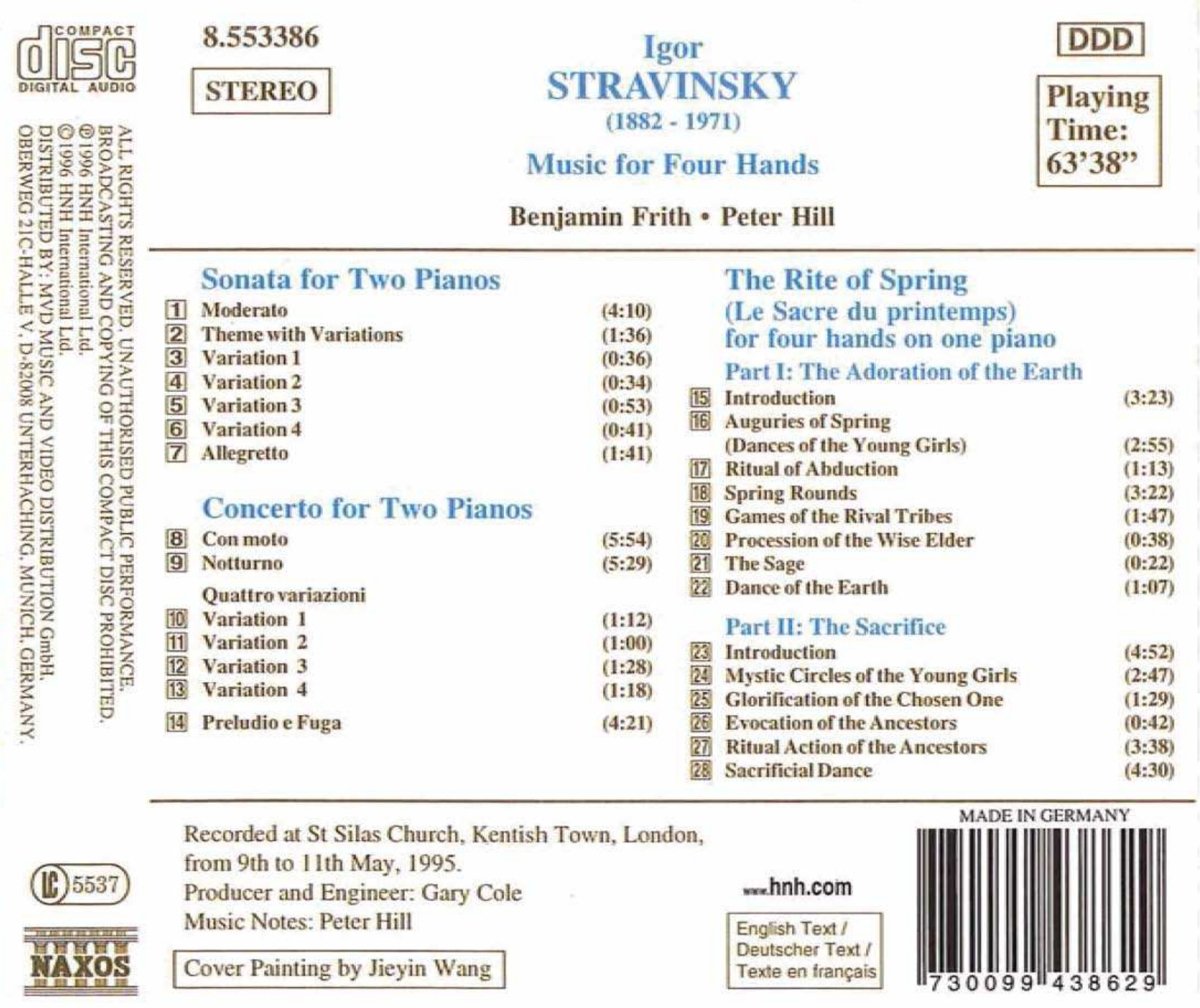 STRAVINSKY: Music for Two Pianos - slide-1