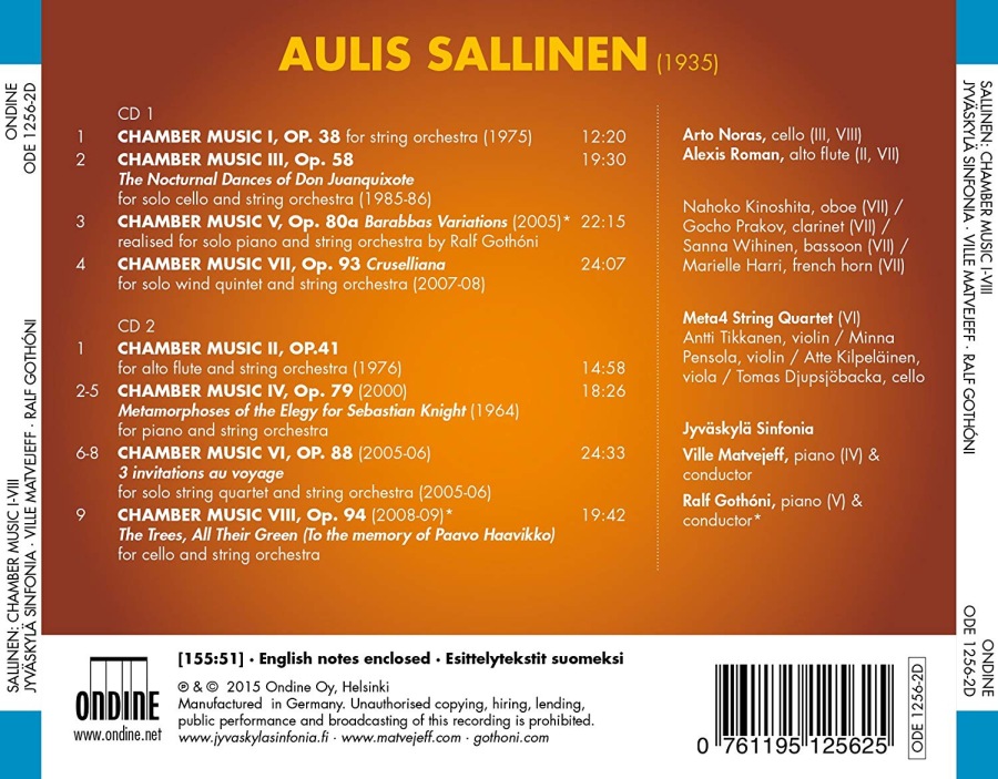 Sallinen: Chamber Music (I - VIII) - slide-1