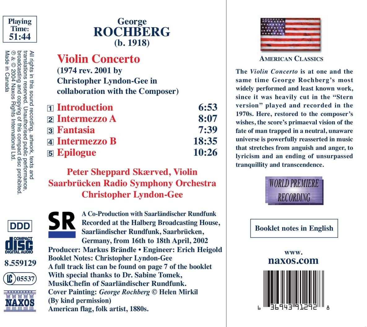 ROCHBERG: Violin Concerto - slide-1