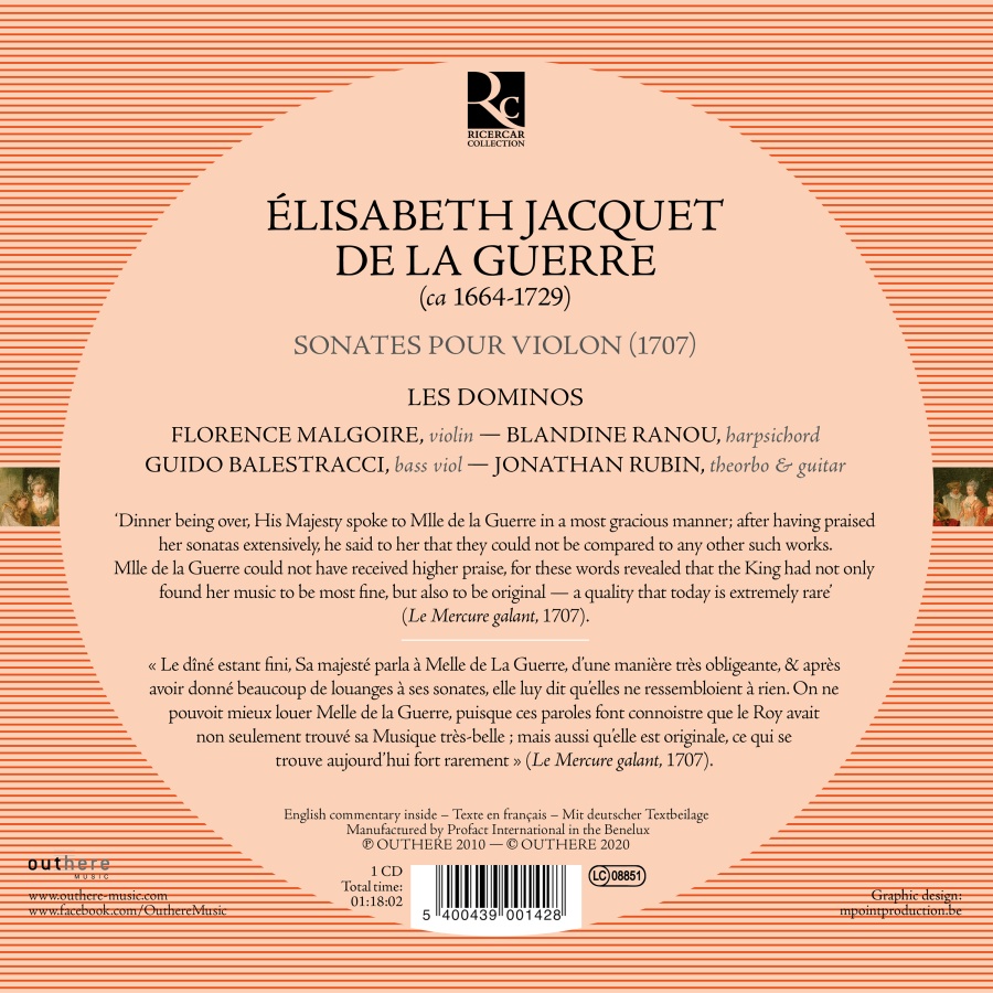 Jacquet de la Guerre: Sonates pour violon - slide-1