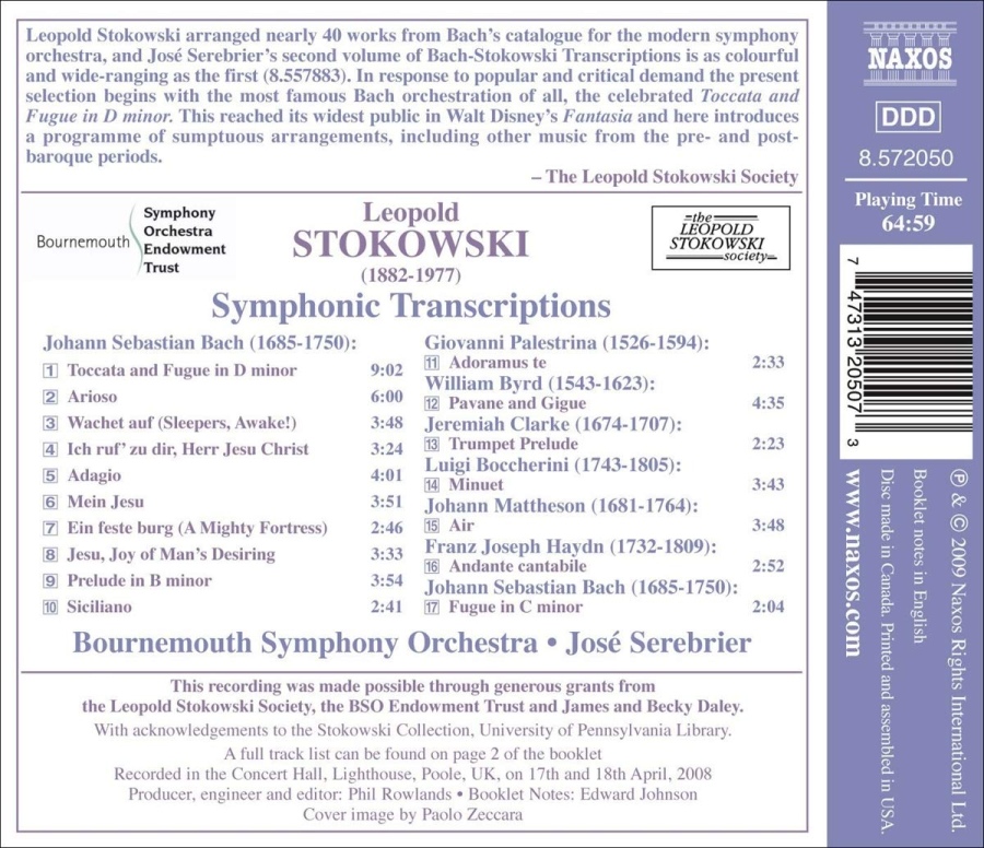 Stokowski: Bach Transcriptions Vol. 2 (m.in. Toccata i fuga d-moll) - slide-1