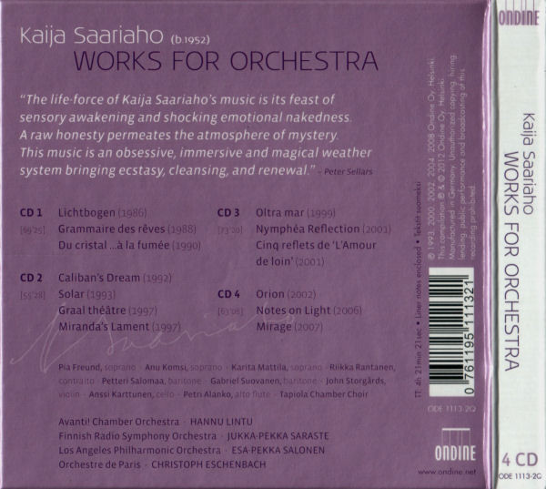 Saariaho: Works for orchestra - slide-1