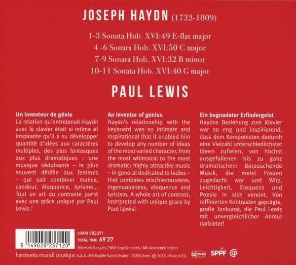 Haydn: Piano Sonatas nos. 32; 40; 49; 50 - slide-1