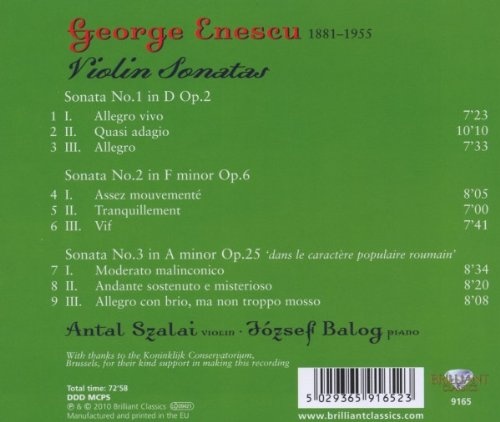 Enescu: Violin Sonatas - slide-1
