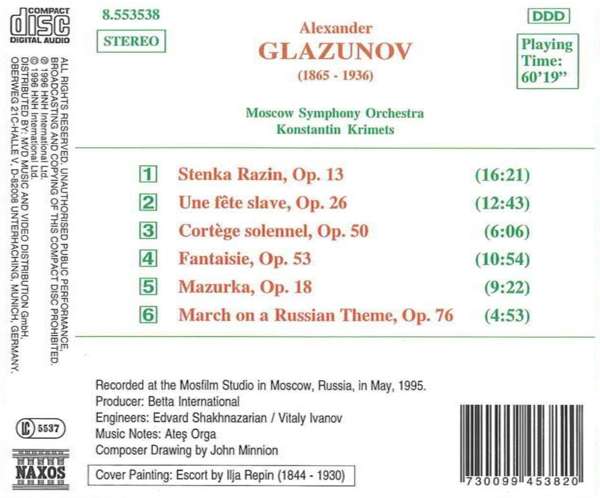 GLAZUNOV: Stenka Razin - slide-1