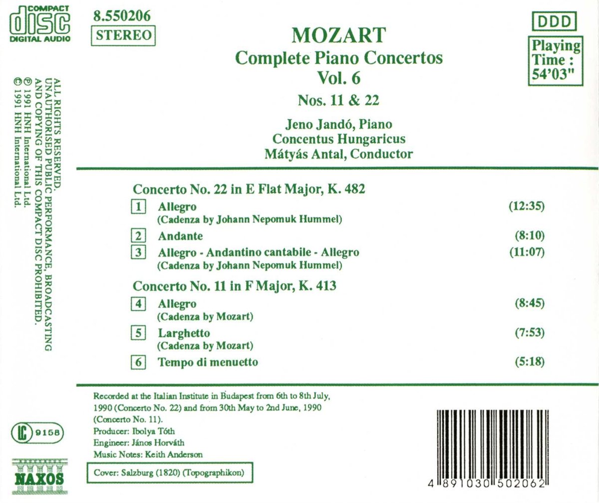 Mozart: Piano Concertos 11 & 22 - slide-1