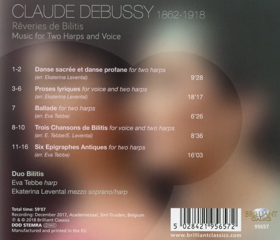 Debussy: Reveries de Bilitis - Music for Two Harps and Voice - slide-1