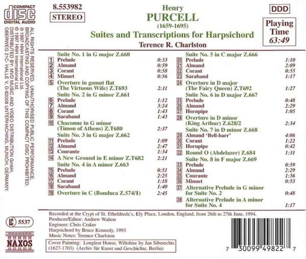 PURCELL: Harpsichord Suites - slide-1