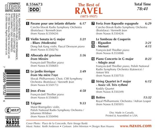 THE BEST OF RAVEL - slide-1