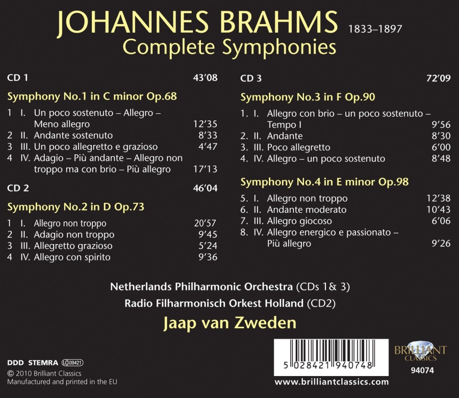 Brahms: Symphonies Complete - slide-1