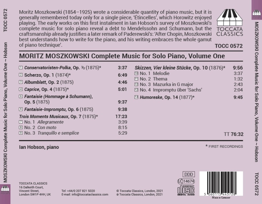 Moszkowski: Piano Music Vol. 1 - slide-1