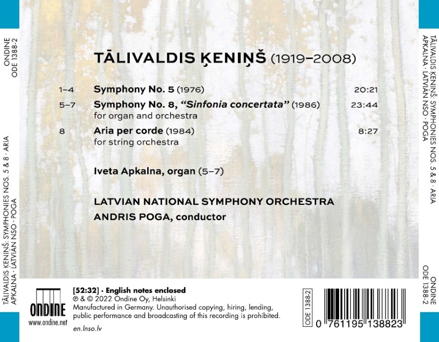 Kenins: Symphonies Nos. 5 & 8 - slide-1