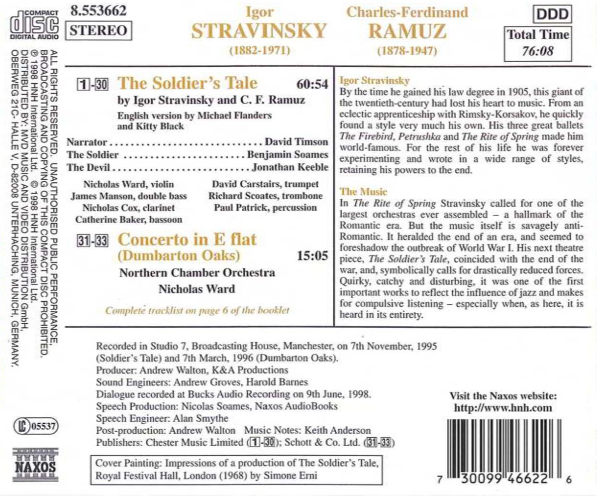 STRAVINSKY / RAMUZ: The Soldier's - slide-1