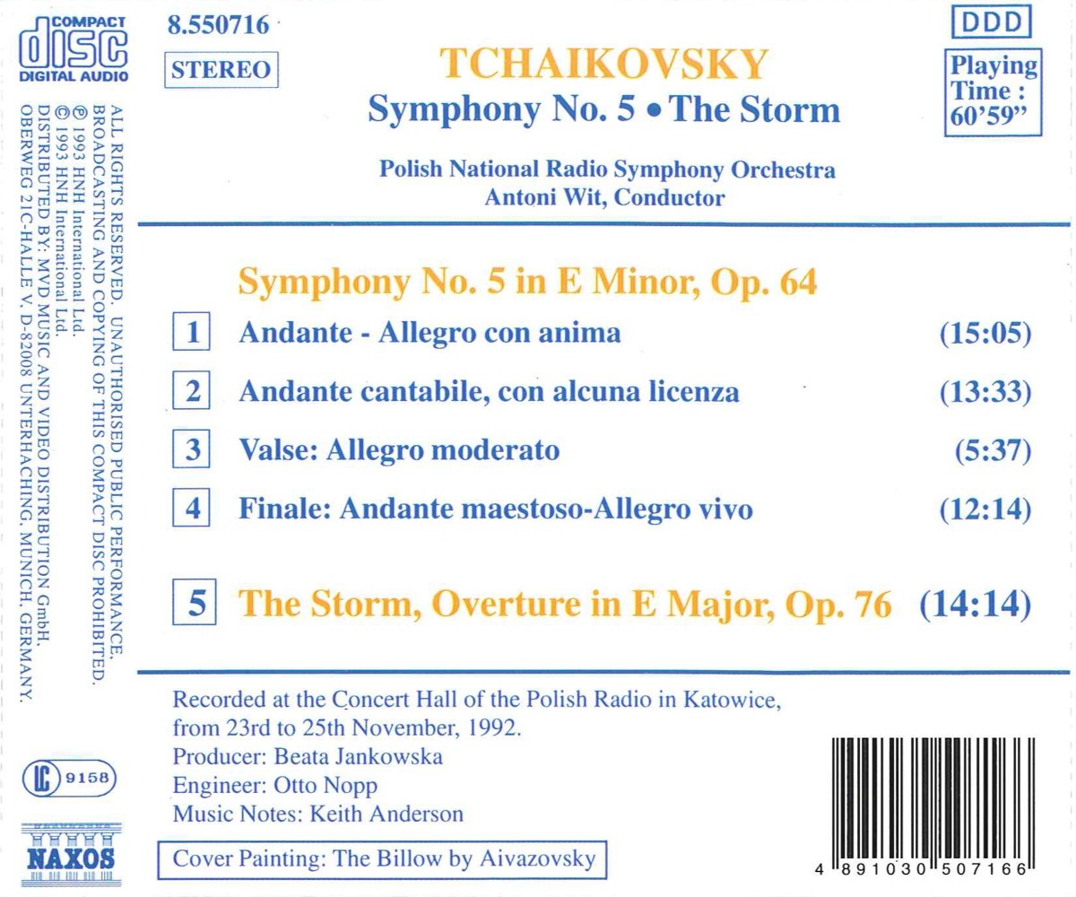 TCHAIKOVSKY: Symphony no. 5 - slide-1