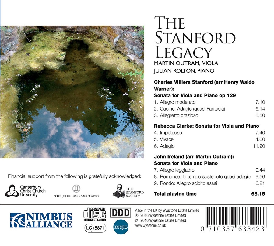 The Stanford Legacy - Stanford Clarke Ireland: Sonatas for Viola and Piano - slide-1