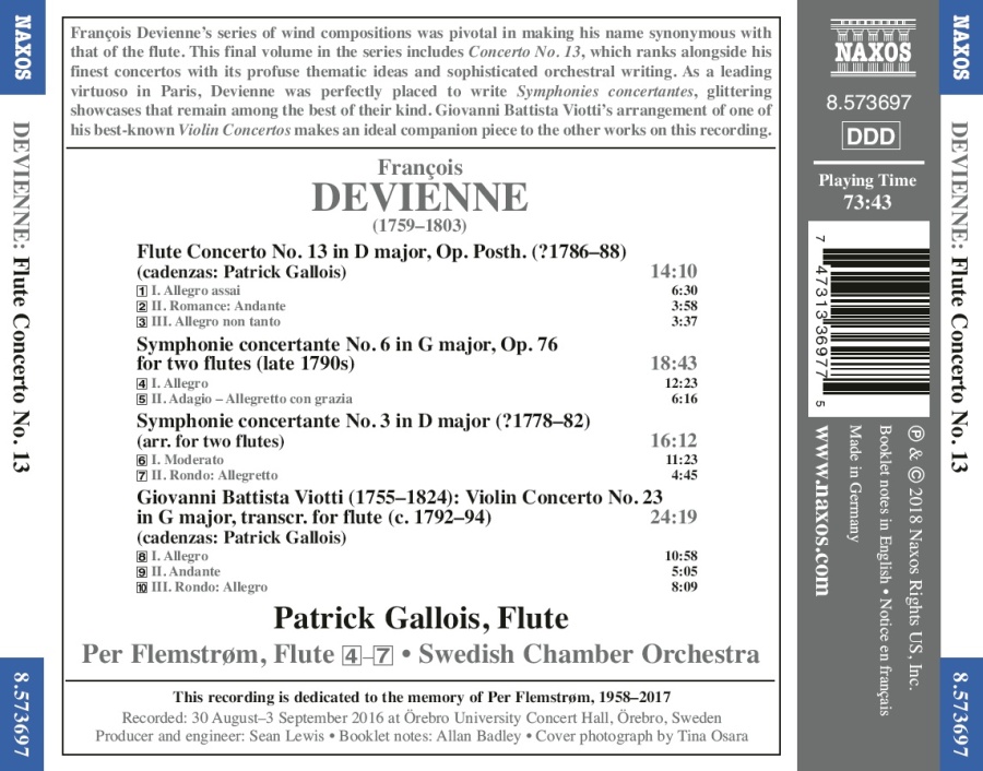 Devienne: Flute Concerto No. 13; Viotti: Violin Concerto No. 23 - slide-1